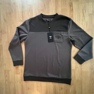 NWT VIP Collection Mens Long Sleeve Style VSLT-6200 Gray Size L